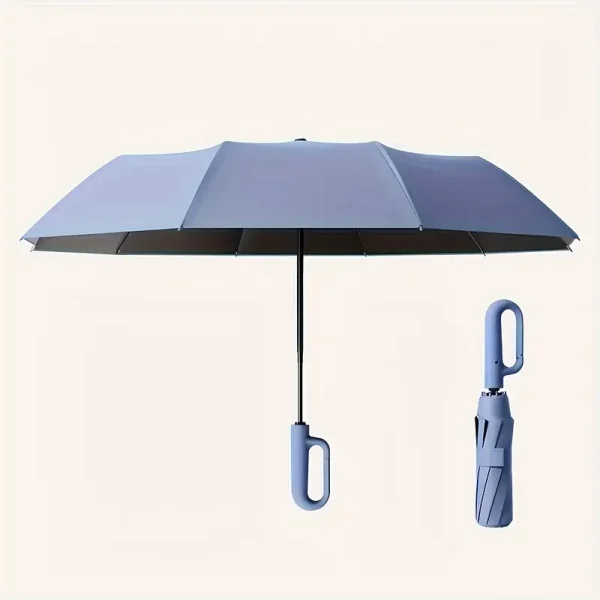 1 piece 10 frame buckle umbrella, easy to carry, wind and rain protection and UV protection