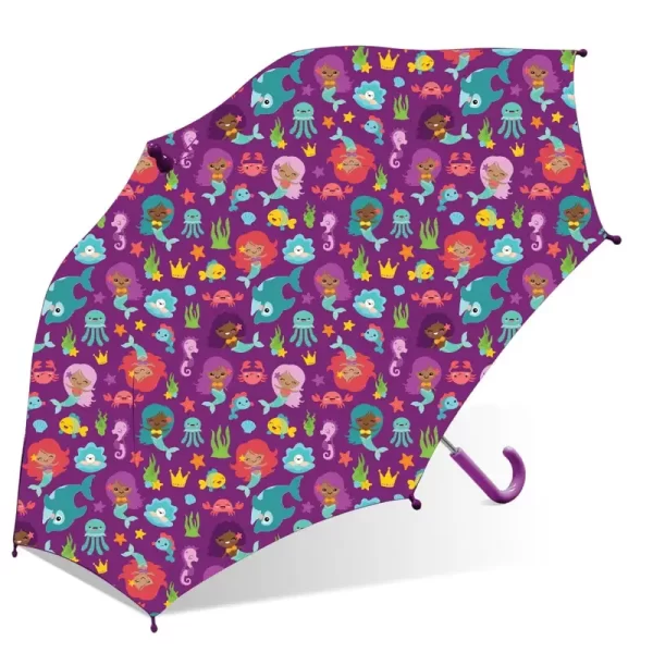 Children's printed curved handle umbrella - Image 3